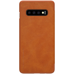 Кожаный чехол-книжка Nillkin Leather Qin для Samsung Galaxy S10 Plus