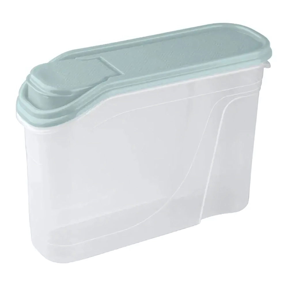 Емкость для сыпучих продуктов 1,5 л (микс 3) (бежевый/светло-голубой)