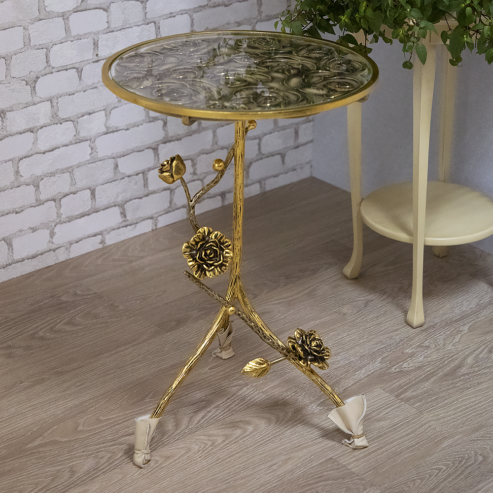 Столик декоративный Роза Сангрия Каштан