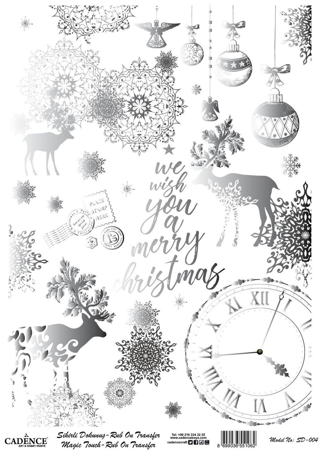 Натирка Cadence серебро SD004 30*42см