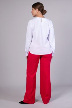 Блузка женская 4075АП, белый #86Бел094075АП