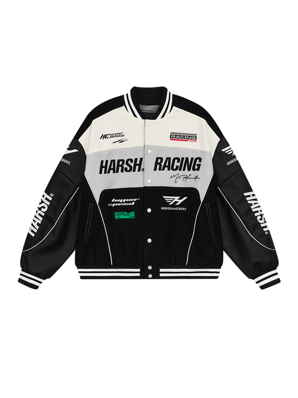 Бомбер HARSHandCRUEL "Racing" V2 Varsity Jacket