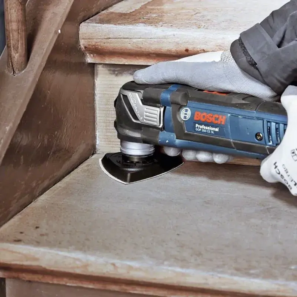 Шлифовальный круг Bosch Starlock AVZ 93 G в паре с наждачной бумагой F460 BFWP, для многофункциональных инструментов