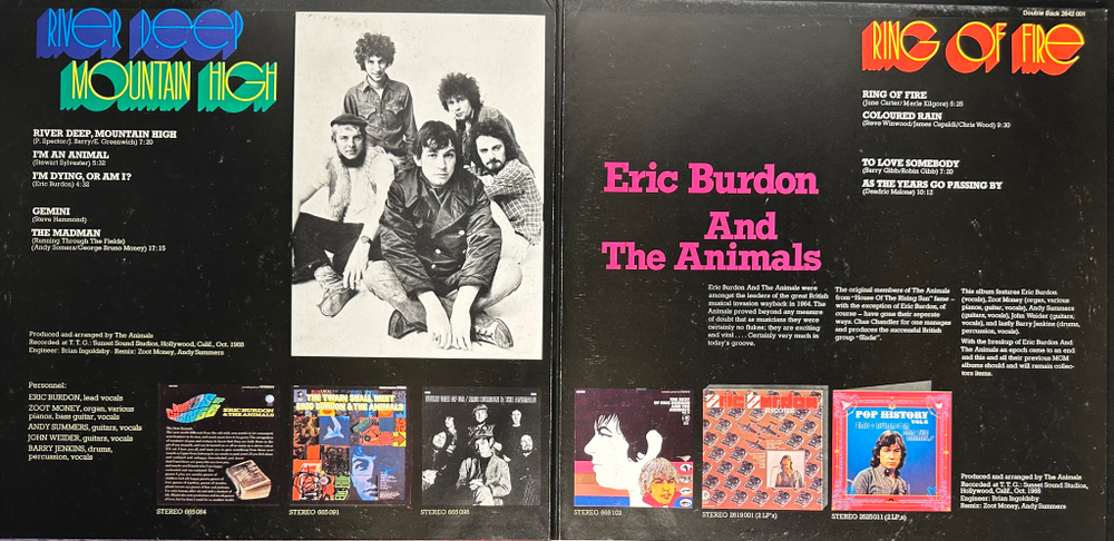 Eric Burdon And The Animals ‎– River Deep Mountain High / Ring Of Fire 2LP (Германия 1983г.)