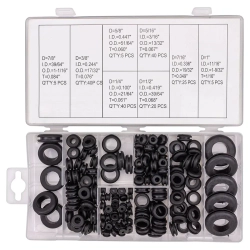 Кольца уплотнительные резиновые для прокладки проводов, 180пр. Forsage F-785