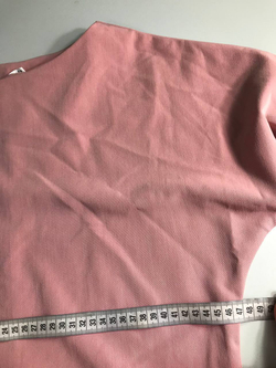 Платье DENIZA пыльно-розовое, с рукавом летучая мышь, маркировка 52, маломерит 48- 50 размер