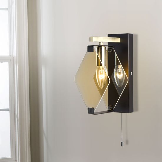 60116/1 / настенный светильник / черный