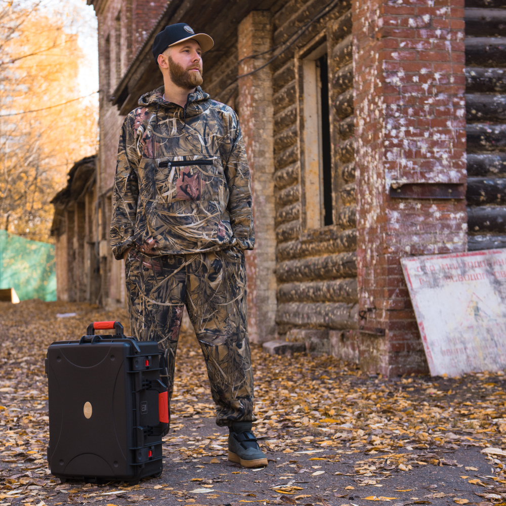 MEDIUM SIZE | Ударопрочный кейс кофр ящик бокс с выдвижной ручкой и колесами DGCASE@60-02 | Внутр. размеры 490*360*205мм