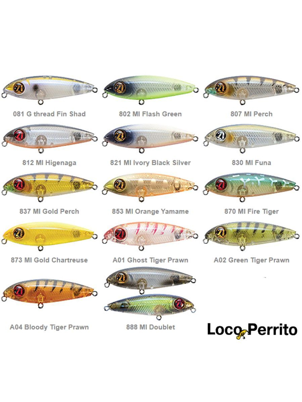 Волкер Pontoon21 LocoPerrito 65SL, 65мм, 8.7 гр., поверхностный, цвет 807