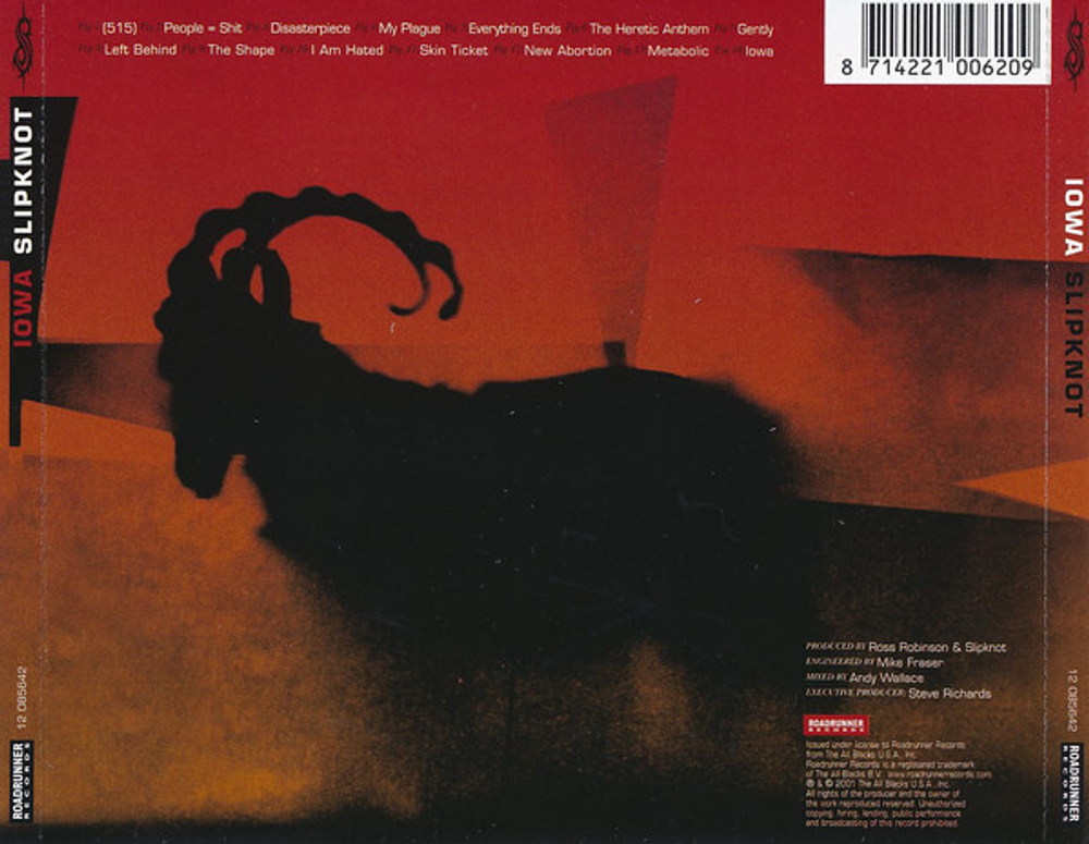 CD Slipknot - Iowa (Европа 2001г.)
