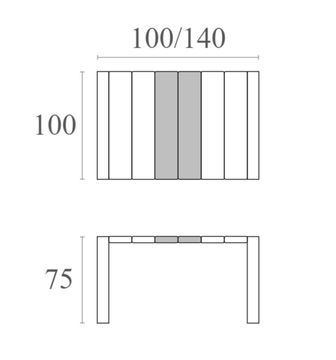 Стол пластиковый раздвижной Vegas Table