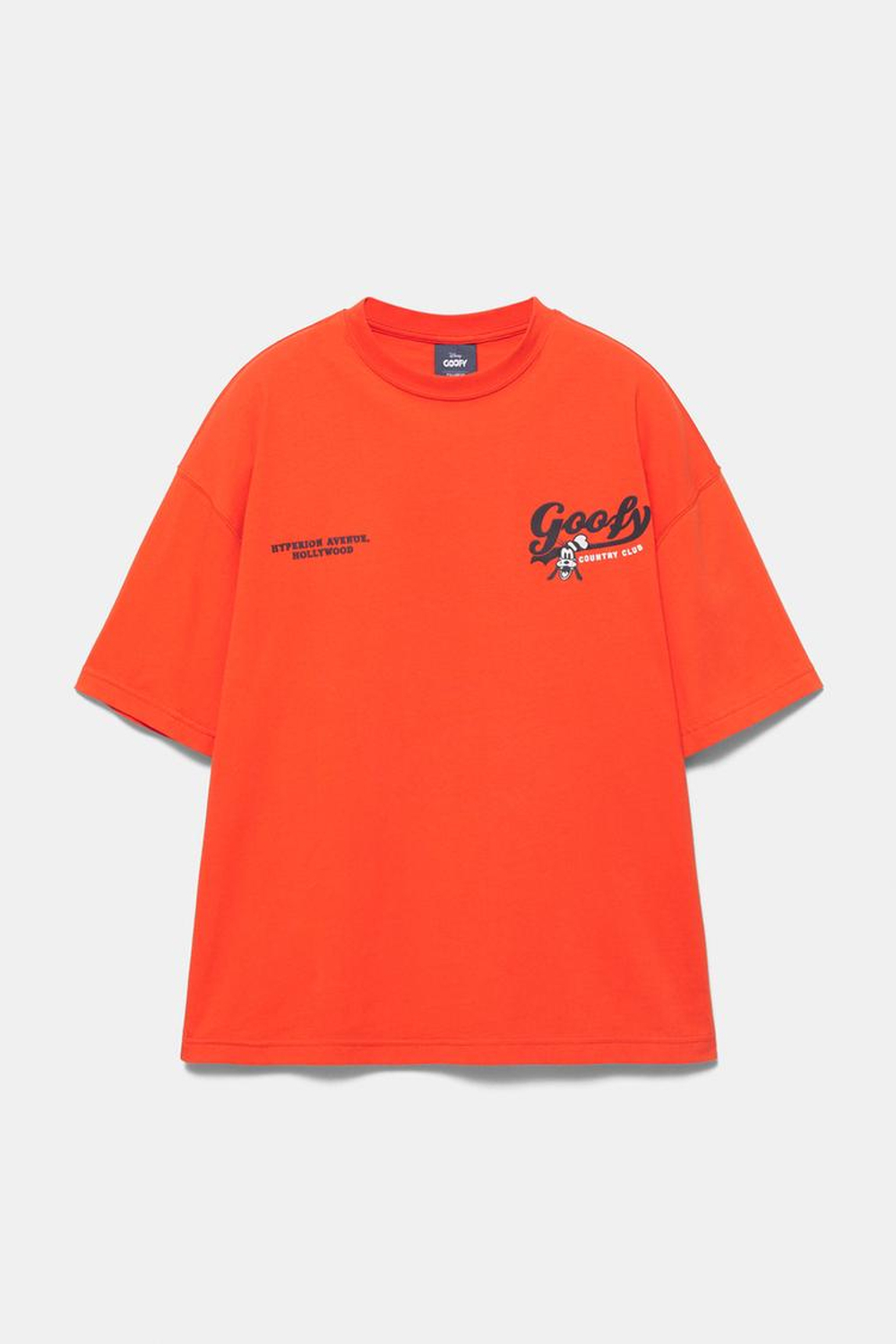 PULL&BEAR Футболка с принтом «Goofy», оранжевый