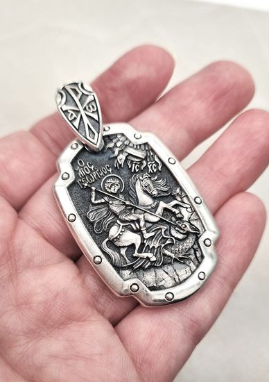 Подвес мужской: Георгий Победоносец.