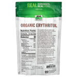 NOW Foods, Real Food, органический эритритол, 454 г (1 фунт)
