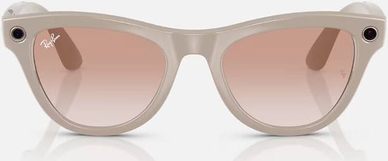 Ray-Ban Meta Skyler - RW4010 Shiny Chalky Gray, Cinnamon Pink (M 52-20) ( Розовый)