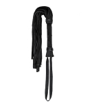 Плеть Notabu BDSM велюровая кожа черная 55 см