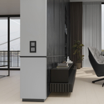 Умный сенсорный выключатель одноклавишный (серебряный)