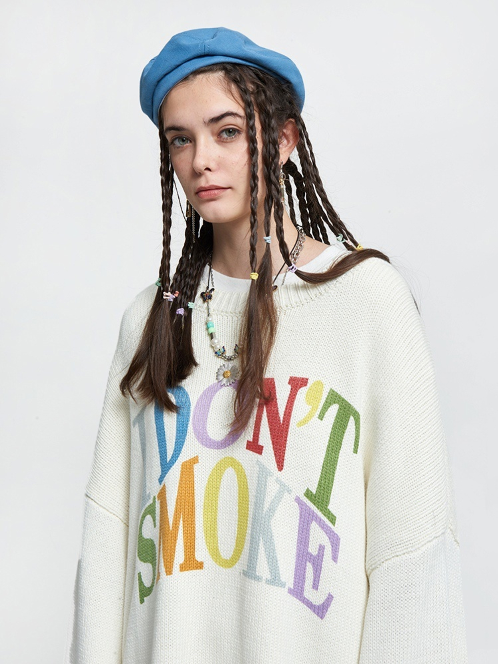 [FROM MOSCOW] Свитер DONSMOKE "Rainbow Logo" Oversized Knitted Sweater