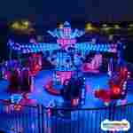 Карусель с подъёмом «Космодром мечты» 8 кабинок, 16 мест 8×8×4 м