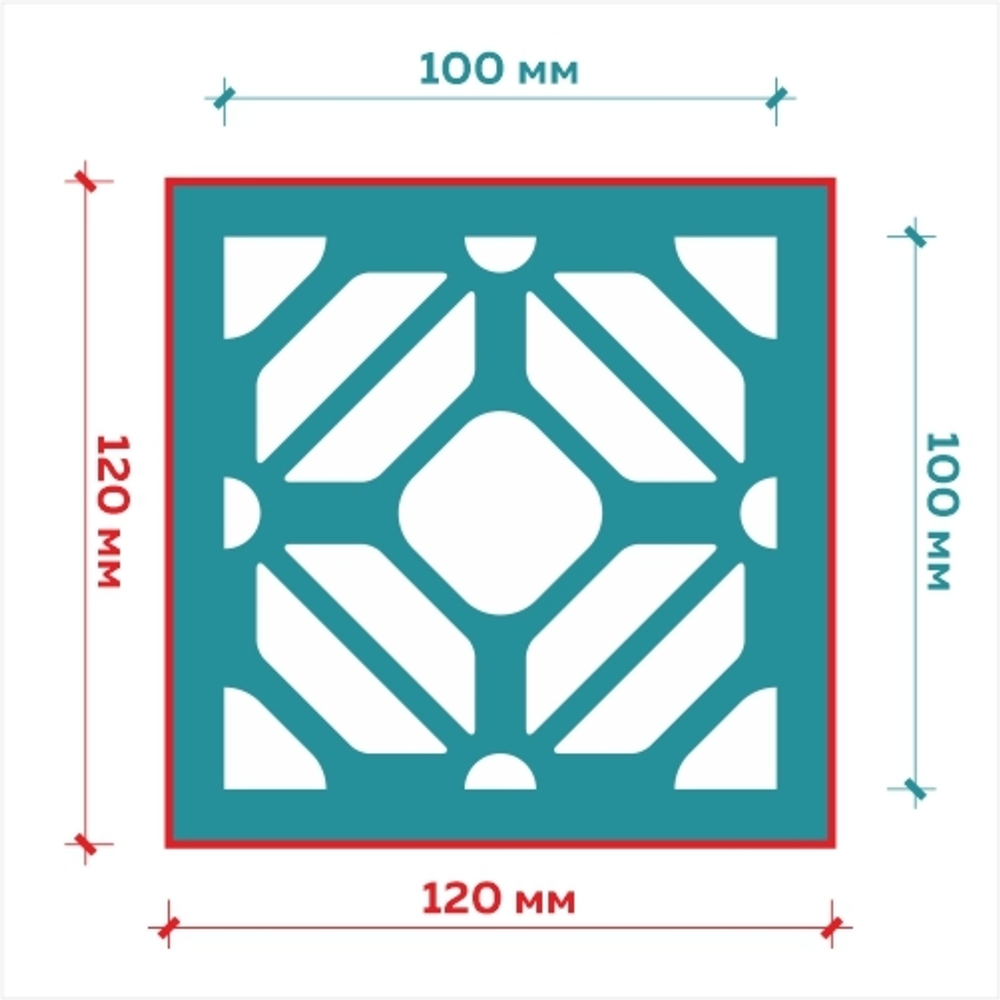 Клеевой трафарет 010