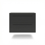 Тумба прикроватная подвесная ROYAL 5202 эко (Черный-р.черная)