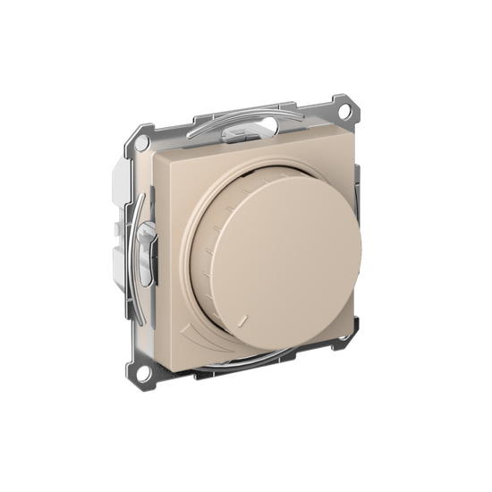 Светорегулятор поворотно-нажимной AtlasDesign (диммер) LED RC 400Вт мех. песочн. SE ATN001223