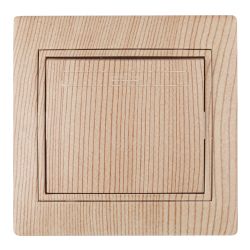 Выключатель Intro Plano 1-101-11 одноклавишный 10А-250В, IP20, СУ, сосна | Intro Plano