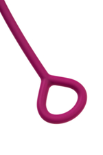 Бордовые вагинальные шарики Moussy с вибрацией и пультом ДУ (Цвет: бордовый)