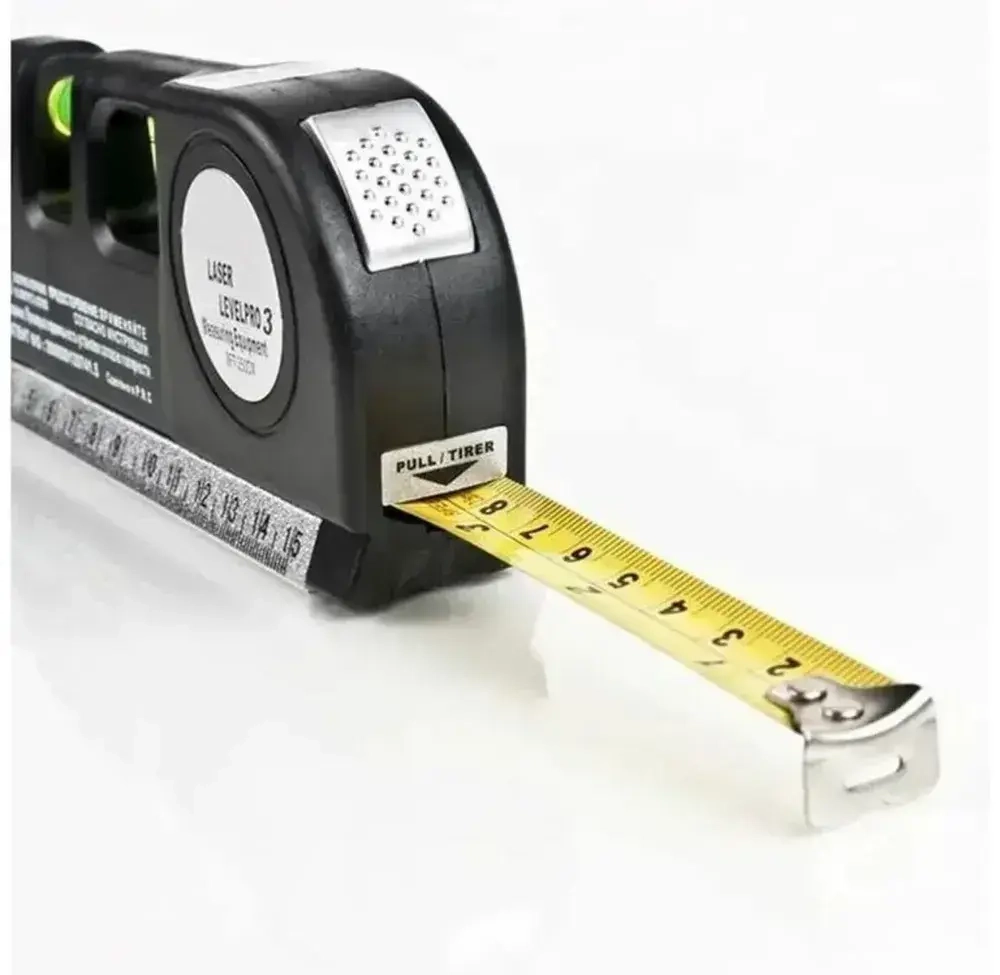 Многофункциональный лазерный уровень с линейкой и рулеткой