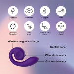 Фиолетовый вибромассажёр SVibe Gizi Snail Purple VG-P