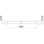 Душевой шланг Aquatek AQ2106MB Черный матовый