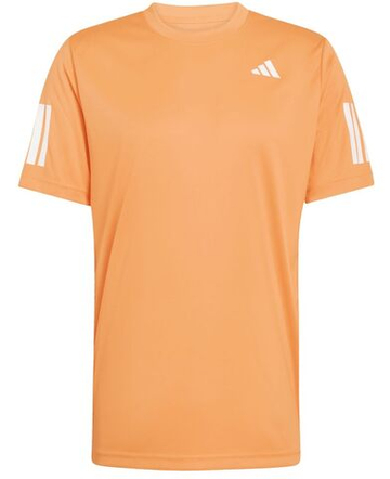 Мужская теннисная футболка Adidas Club Tennis Climacool 3-Stripes - pure orange