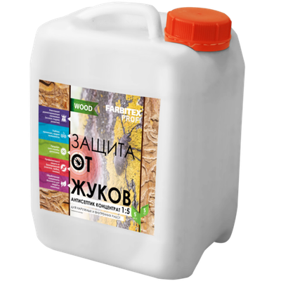Состав антисептический с добавкой Антижук Концентрат 1:5  (1л) FARBITEX PROFI  GOOD FOR WOOD Россия