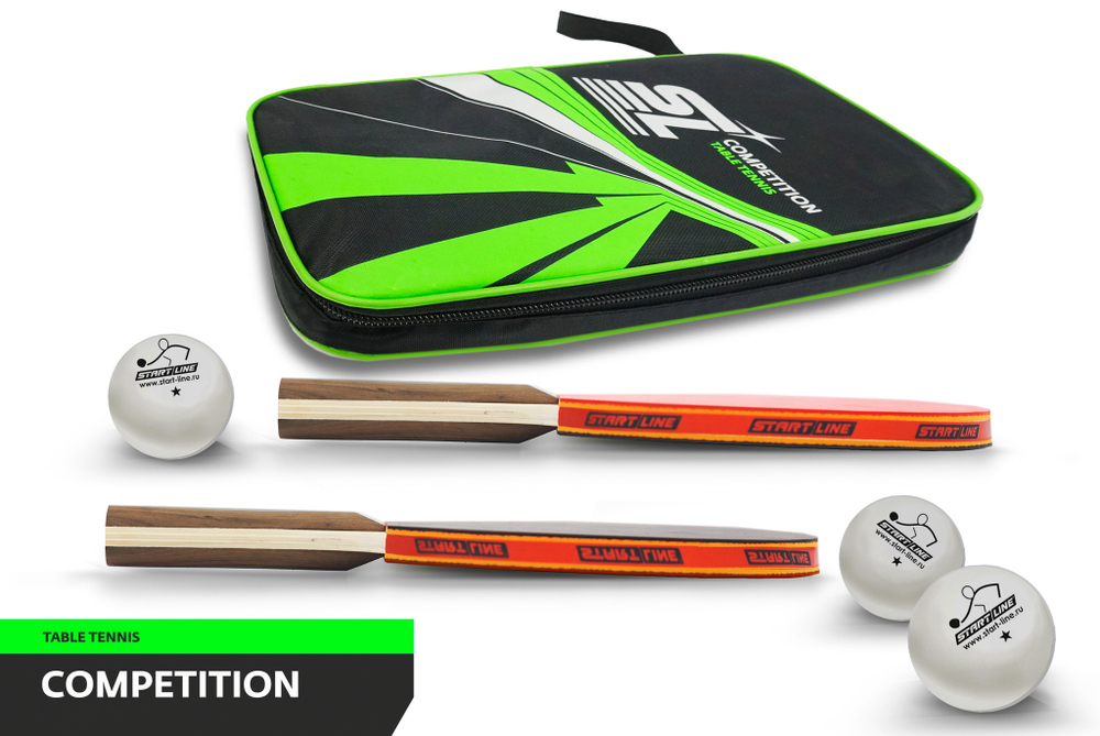 Набор SL COMPETITION 2 р-ки 2 *, 3 мяча 1*