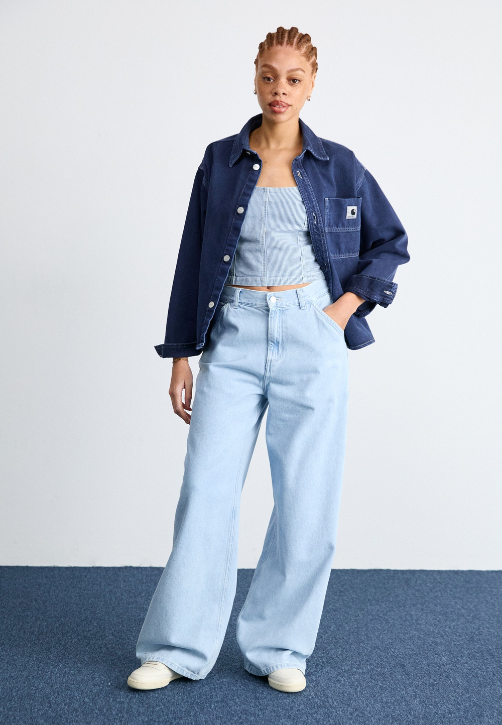 Carhartt WIP JENS - Джинсы свободного покроя - Белый