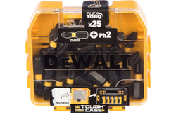 Биты PH2, 25 мм, 25 шт. в кейсе DEWALT DT70555T