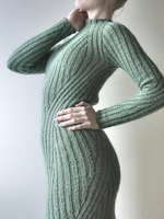Описание по вязанию платья спицами "Figure"