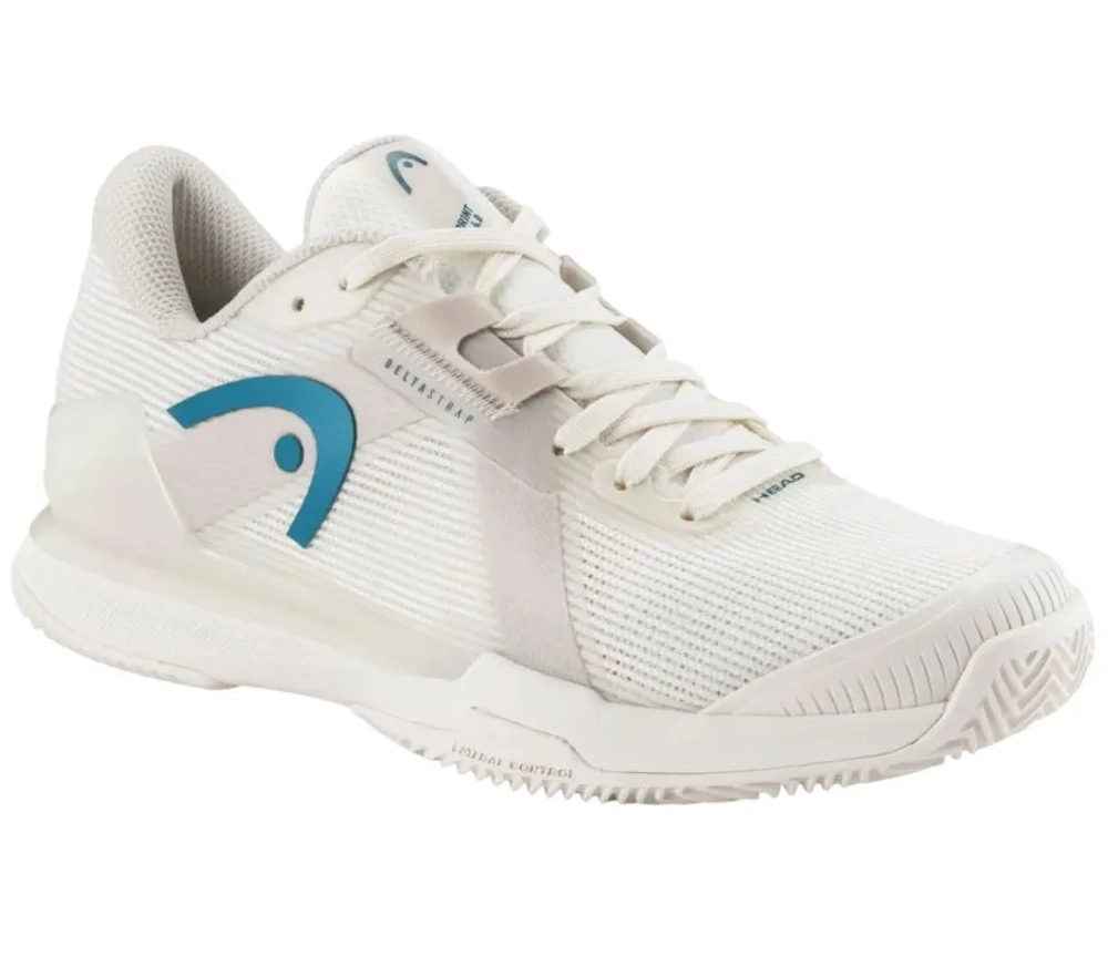 Женские Кроссовки теннисные Head Sprint Pro 4.0 Clay - chalk white/twilight blue