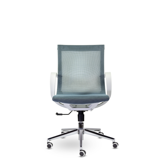Кресло М-805 Йота/Yota white PL TC-12 (голубой)