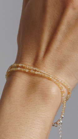 ХХХ Чокер "Memo about Manifestation" из цитрина 33-38 см