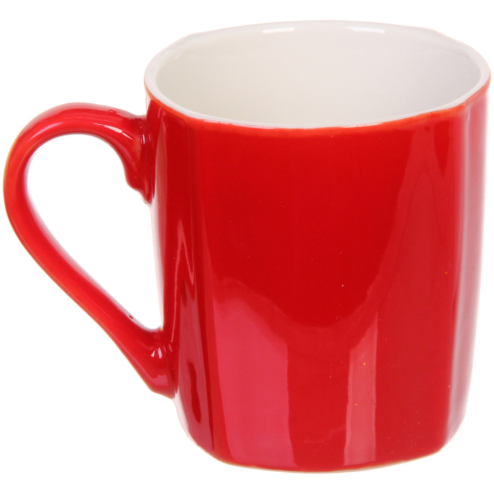 Кружка керамическая 210мл «Пингвинята», красная