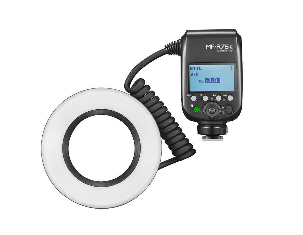 Вспышка Godox MF-R76N TTL для Nikon для макросъемки