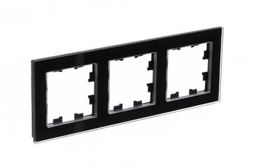 Рамка 3-м AtlasDesign Nature стекло черн. SE ATN321003