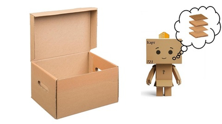 Коробки из гофрокартона архивные