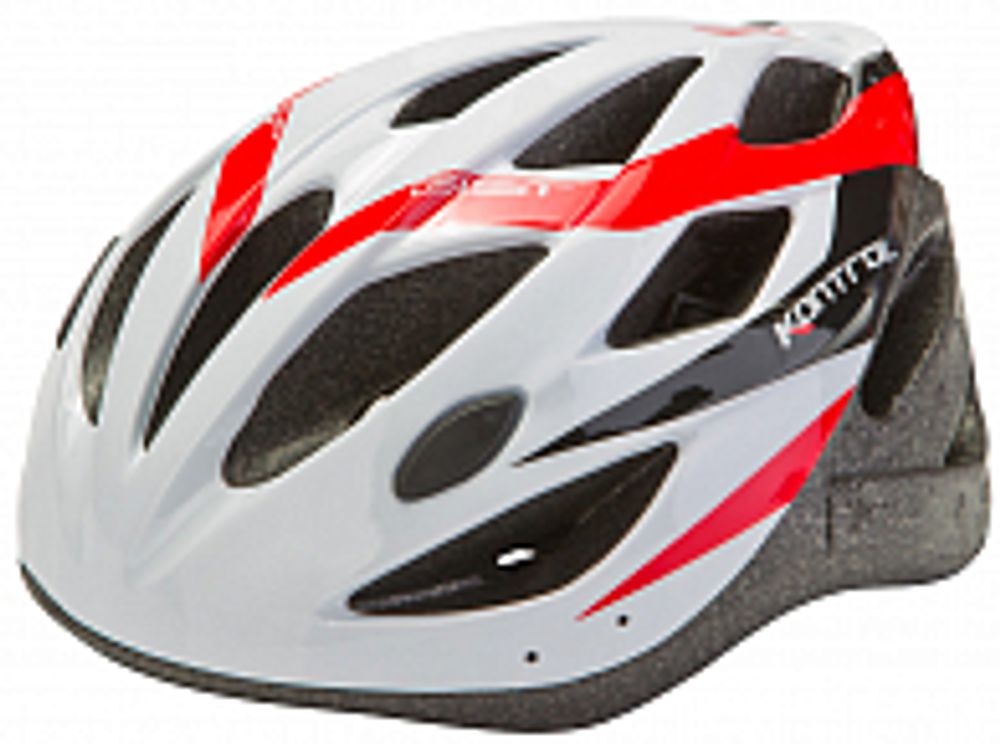 Шлем защитный MV-23 (out-mold) бело-красный, размер L