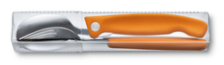 Набор из 3 столовых приборов Swiss Classic складной оранжевый VICTORINOX 6.7192.F9