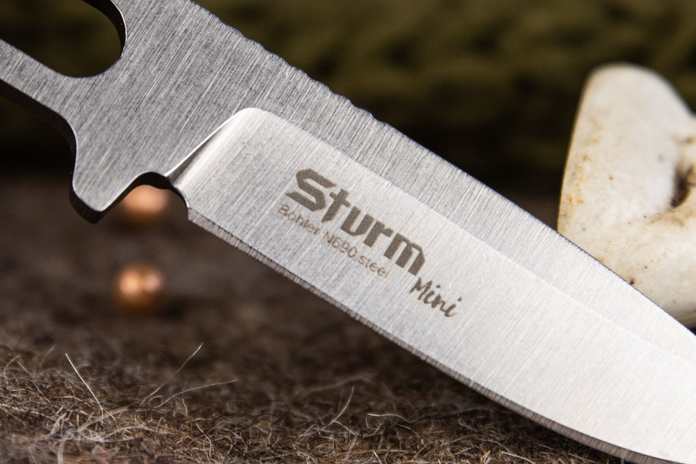 Туристический нож Sturm Mini N690 StoneWash Kydex