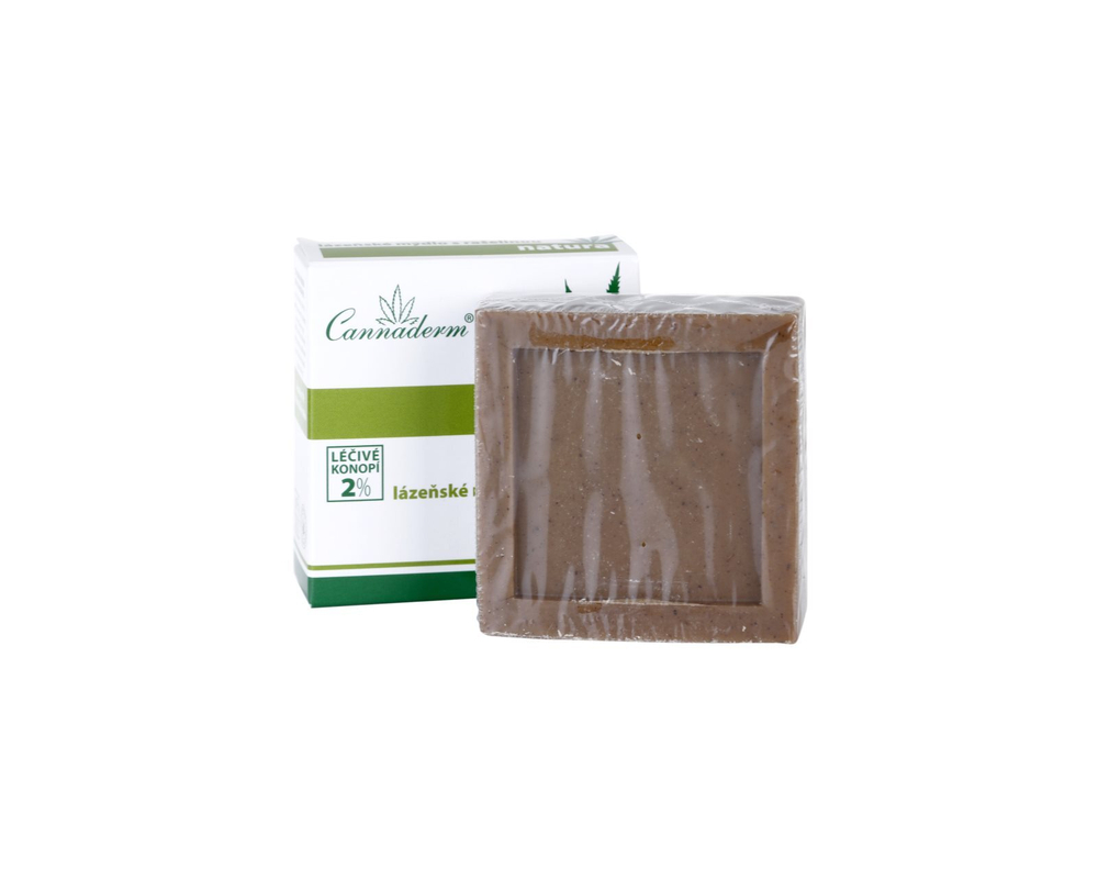 Cannaderm Natura Spa soap with peat extract - очищающее грязевое мыло с конопляным маслом /   80  g  / GTIN 8594059732255