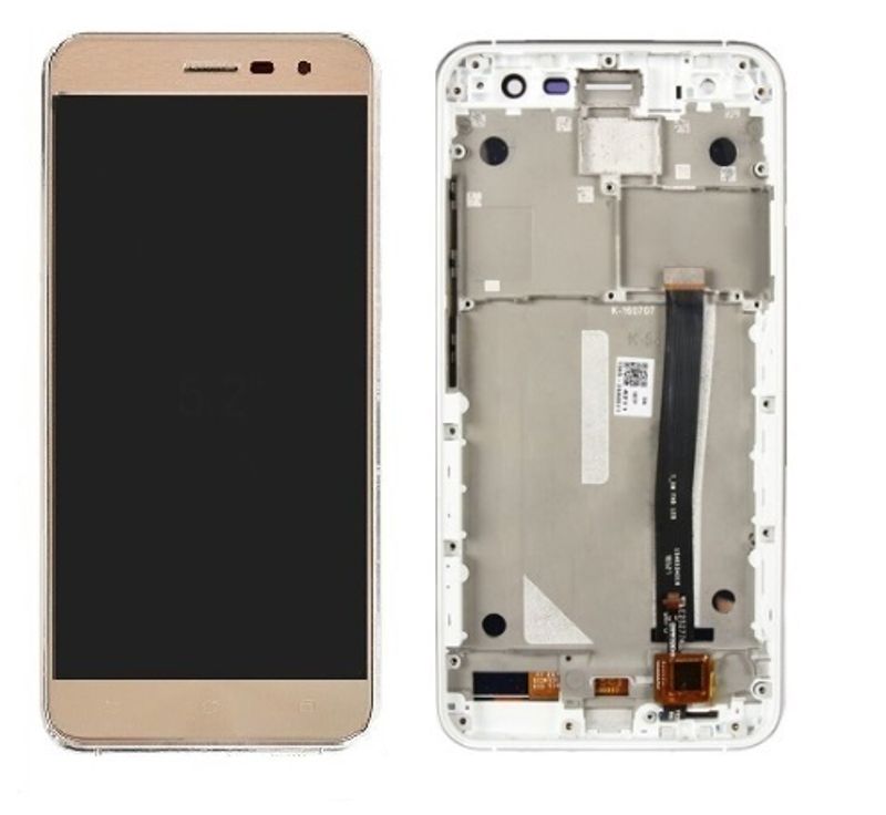 Дисплей для Asus ZE520KL в сборе с тачскрином на рамке (Gold)