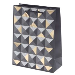 GAEM Пакет подарочный (бумага 210г/м2, блок микс 12шт), L18 W8 H23,5 см, 4в.